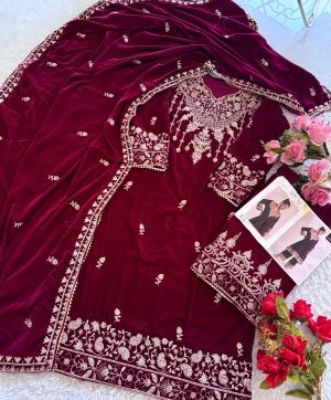 ZIAAZ DESIGNS 735 VELVET PAKISTANI SUITS IN INDIA