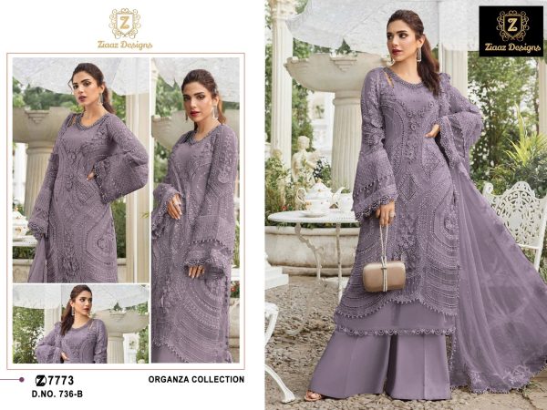 ZIAAZ DESIGNS 736 B PAKISTANI SUITS IN INDIA