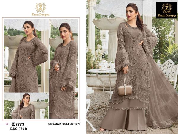 ZIAAZ DESIGNS 736 D PAKISTANI SUITS IN INDIA