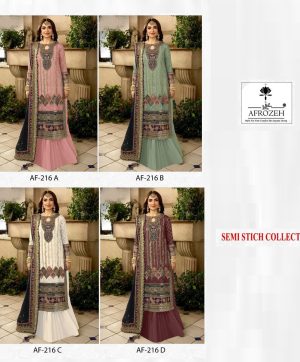 AFROZEH AF 216 A B C D PAKISTANI SALWAR KAMEEZ