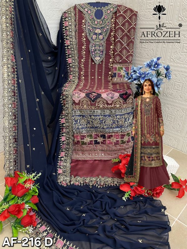 AFROZEH AF 216 A B C D PAKISTANI SALWAR KAMEEZ