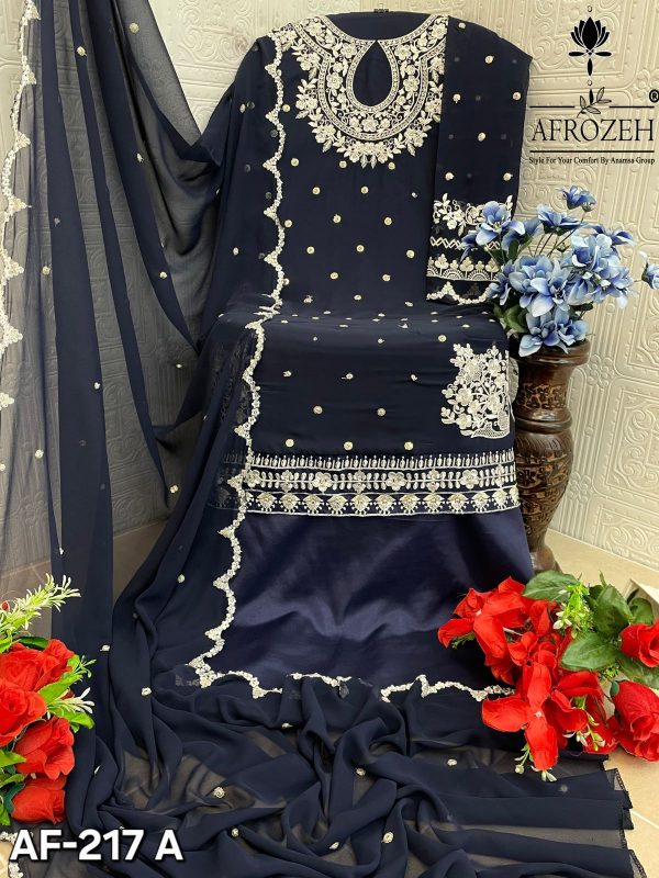 AFROZEH AF 217 A PAKISTANI SALWAR KAMEEZ