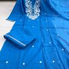 AKSHAR DESIGNER CAROLINA BLUE KURTI WHOLESALE