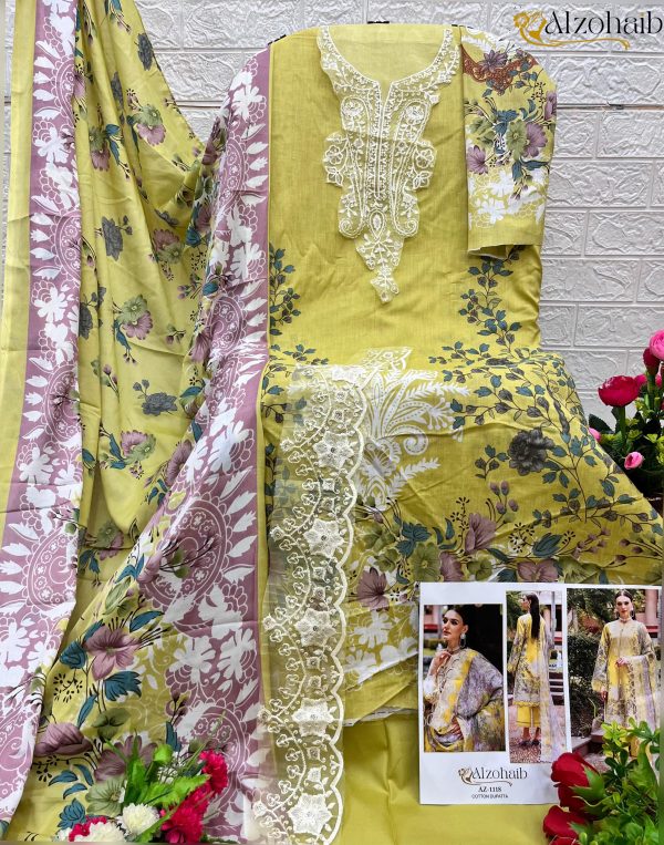 ALZOHAIB 1118 COTTON PAKISTANI SUITS IN INDIA