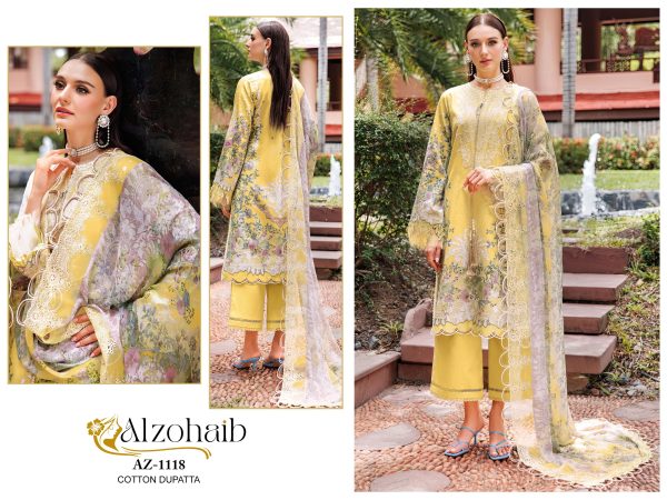 ALZOHAIB 1118 COTTON PAKISTANI SUITS IN INDIA