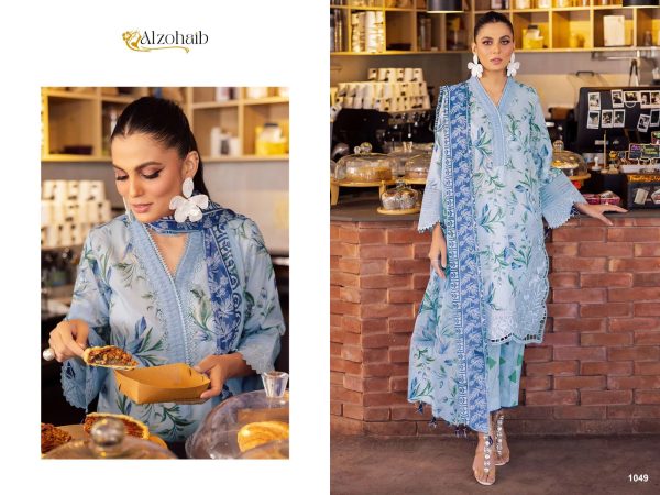 ALZOHAIB AZ 1049 COTTON SALWAR SUITS WHOLESALE