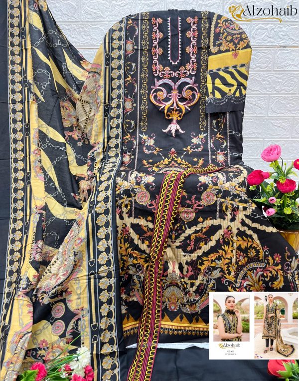 ALZOHAIB AZ 1073 QUEEN COURT VOL 4 COTTON SUITS