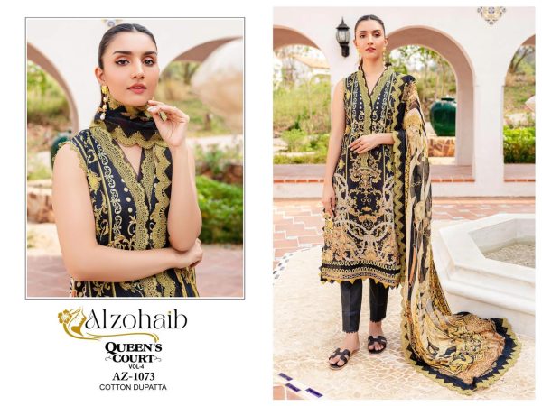 ALZOHAIB AZ 1073 QUEEN COURT VOL 4 COTTON SUITS