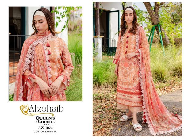 ALZOHAIB AZ 1074 QUEEN COURT VOL 4 COTTON SUITS