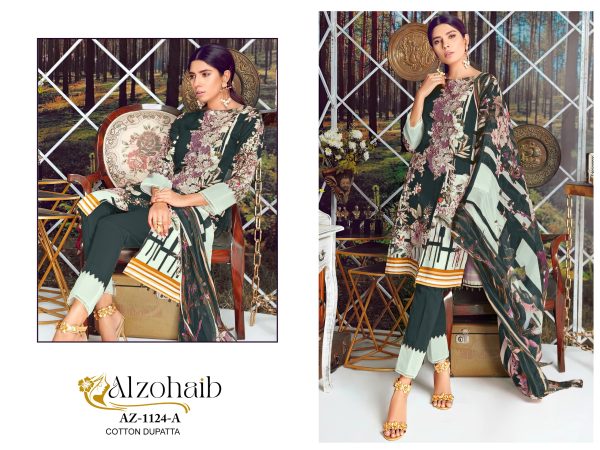 ALZOHAIB AZ 1124 A COTTON SALWAR SUITS ONLINE