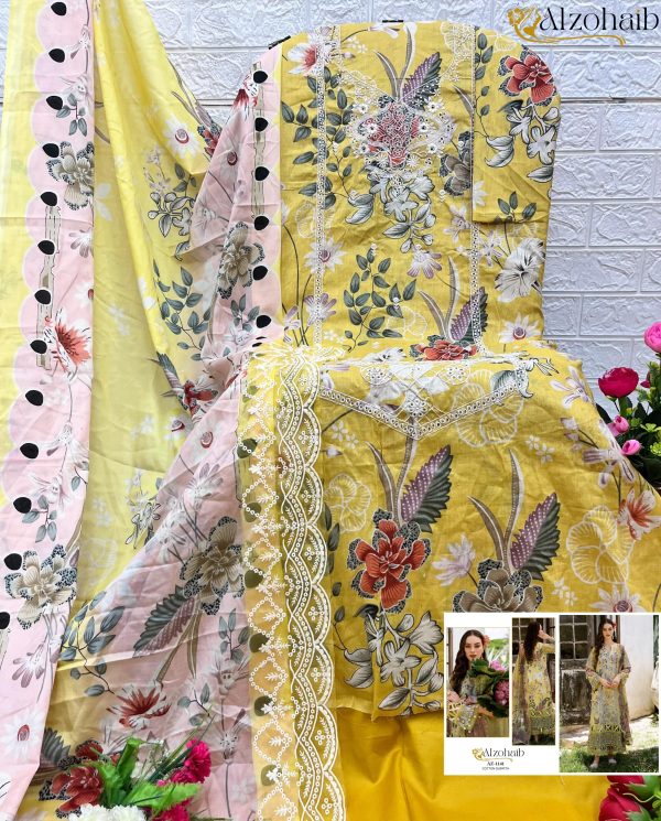 ALZOHAIB AZ 1141 COTTON SALWAR SUITS ONLINE