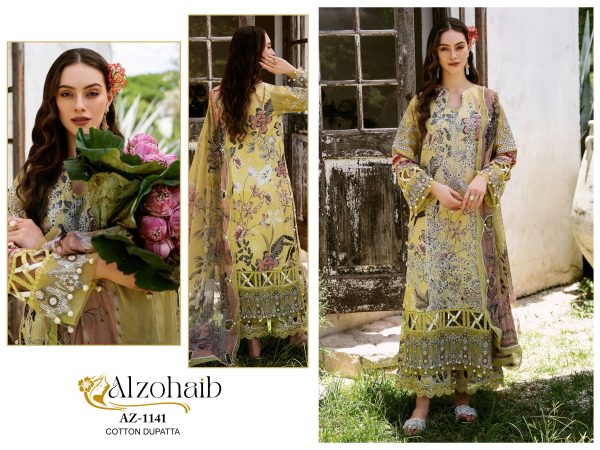 ALZOHAIB AZ 1141 COTTON SALWAR SUITS ONLINE