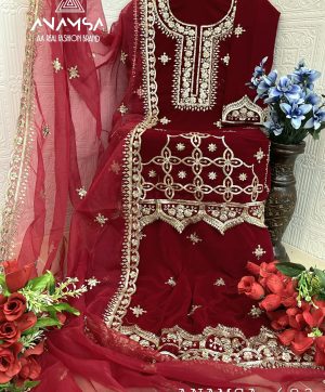 ANAMSA 623 PAKISTANI SALWAR SUITS WHOLESALE