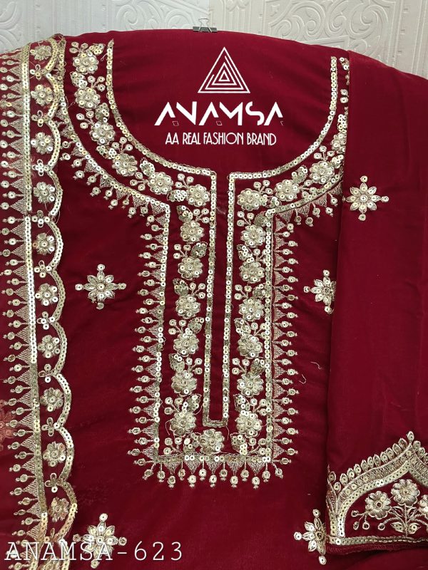 ANAMSA 623 PAKISTANI SALWAR SUITS WHOLESALE