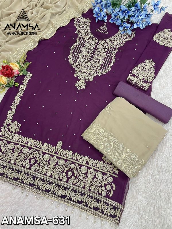 ANAMSA 631 PAKISTANI SUITS WHOLESALE ONLINE