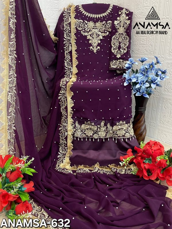 ANAMSA 632 PAKISTANI SUITS WHOLESALE ONLINE