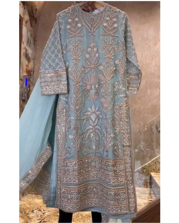 BE 304 B DESIGNER GEORGETTE EMBROIDERED SUITS