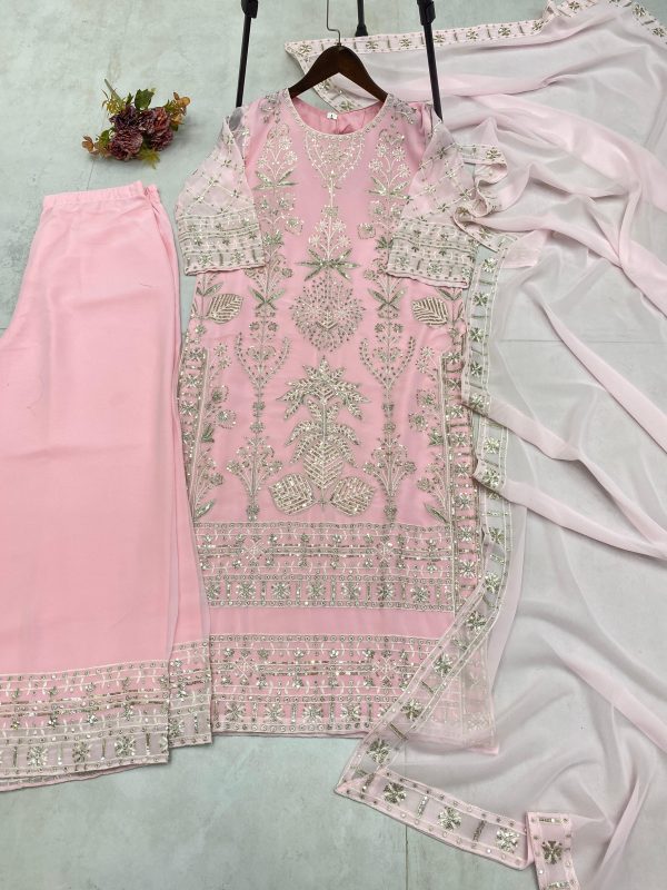 BE 304 C DESIGNER GEORGETTE EMBROIDERED SUITS