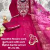 BEAUTIFUL FLOWER WORK KURTI WHOLESALE