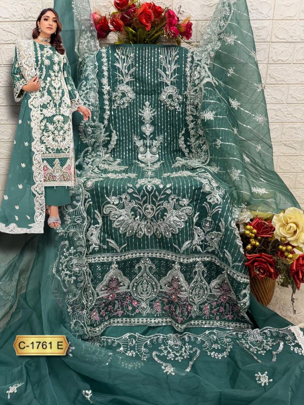 FEPIC C 1761 D E F G ROSEMEEN PAKISTANI SUITS