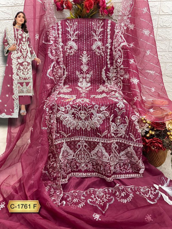 FEPIC C 1761 D E F G ROSEMEEN PAKISTANI SUITS