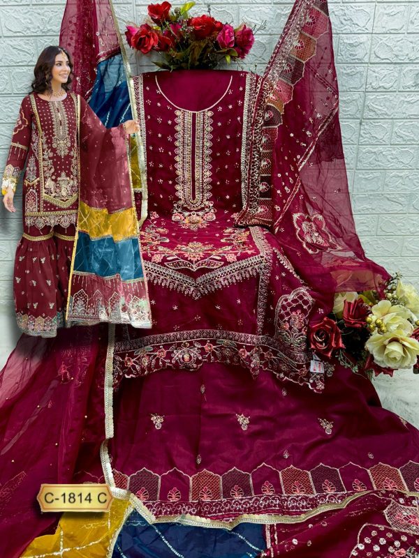 FEPIC C 1814 C ROSEMEEN PAKISTANI SALWAR SUITS