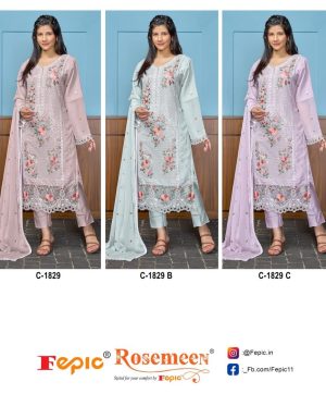 FEPIC C 1829 ROSEMEEN PAKISTANI SUITS WHOLESALE