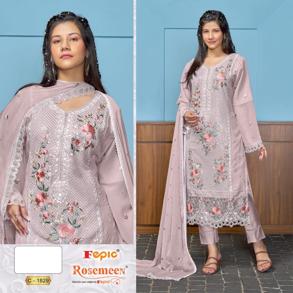 FEPIC C 1829 ROSEMEEN PAKISTANI SUITS WHOLESALE