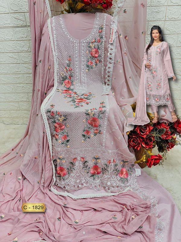 FEPIC C 1829 ROSEMEEN PAKISTANI SUITS WHOLESALE