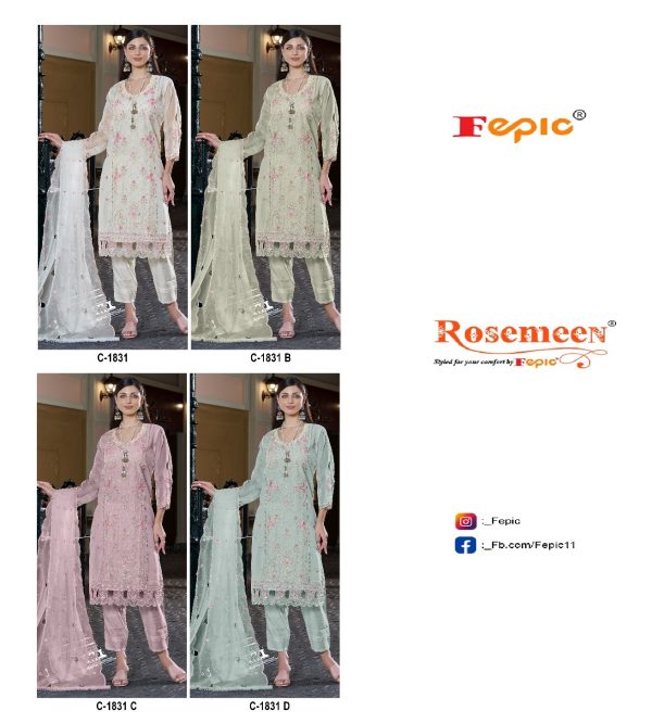 FEPIC C 1831 A B C D ROSEMEEN SALWAR SUITS ONLINE