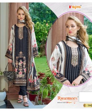 FEPIC C 1842 ROSEMEEN PAKISTANI SUITS WHOLESALE