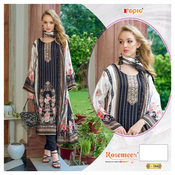 FEPIC C 1842 ROSEMEEN PAKISTANI SUITS WHOLESALE