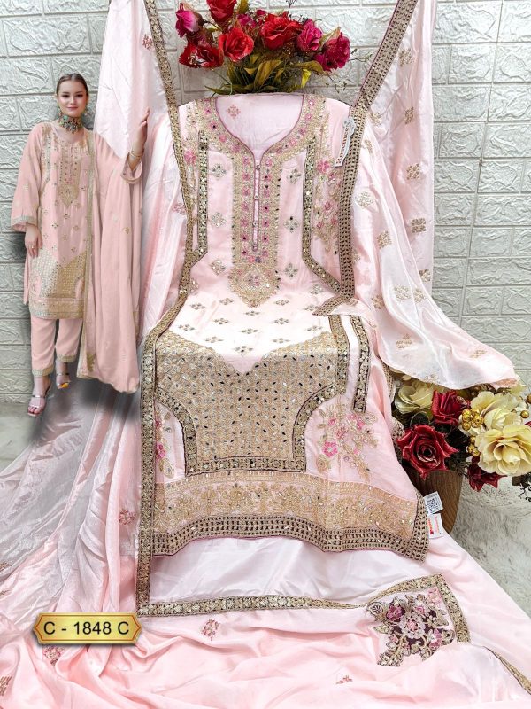 FEPIC C 1848 C ROSEMEEN PAKISTANI SUITS WHOLESALE