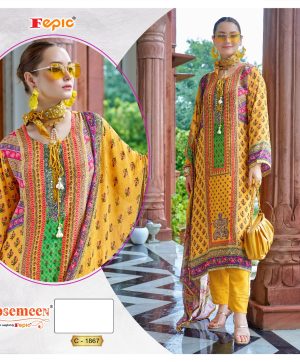 FEPIC C 1867 ROSEMEEN PAKISTANI SUITS WHOLESALE