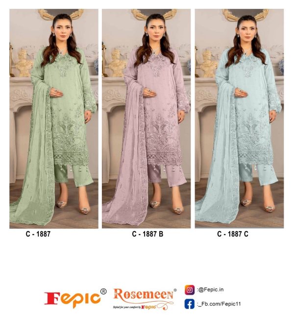 FEPIC C 1887 ROSEMEEN SALWAR SUITS WHOLESALE