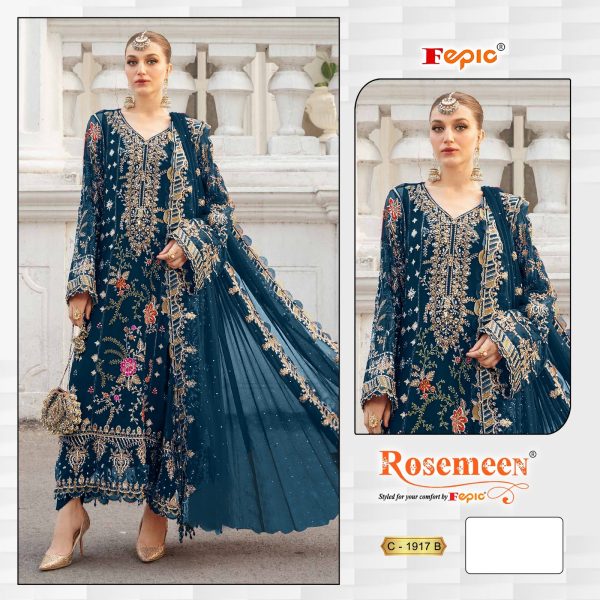 FEPIC C 1917 ROSEMEEN PAKISTANI SUITS WHOLESALE