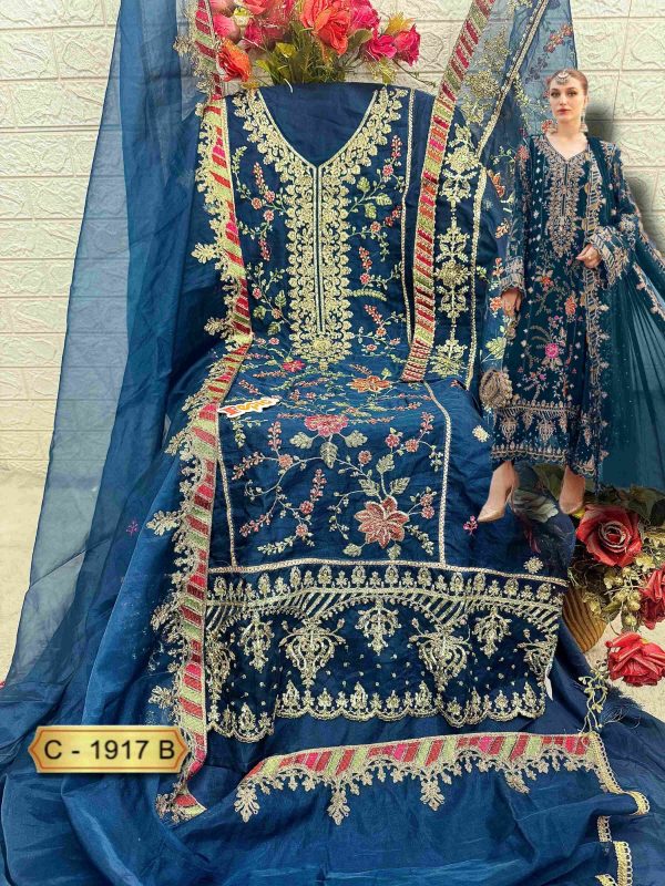 FEPIC C 1917 ROSEMEEN PAKISTANI SUITS WHOLESALE