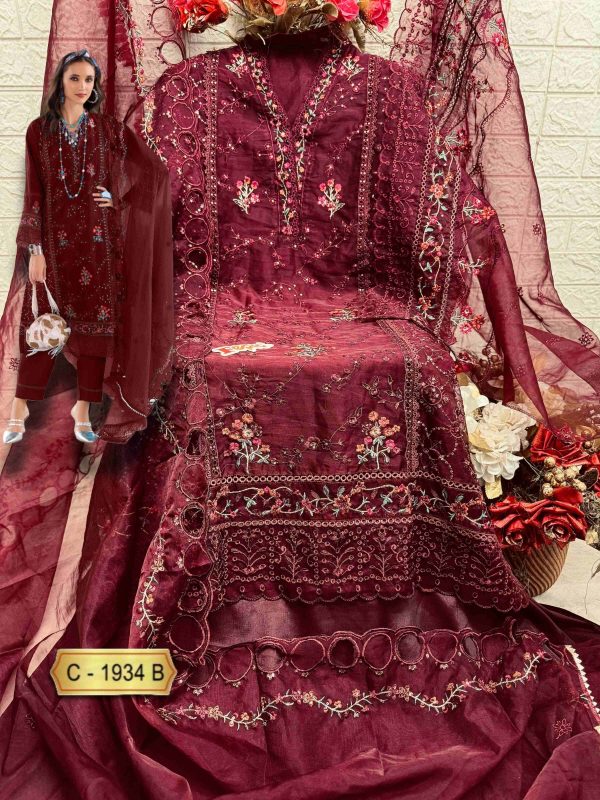 FEPIC C 1934 ROSEMEEN PAKISTANI SUITS IN INDIA