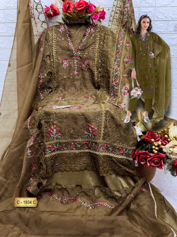 FEPIC C 1934 ROSEMEEN PAKISTANI SUITS IN INDIA