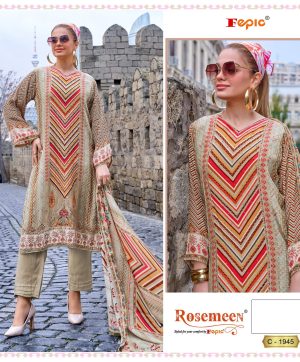 FEPIC C 1945 ROSEMEEN PAKISTANI SALWAR SUITS