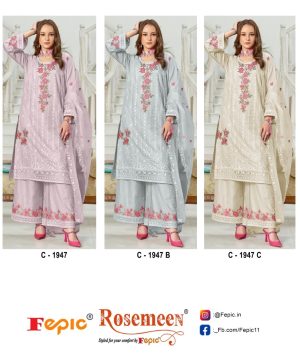 FEPIC C 1947 ROSEMEEN SALWAR SUITS WHOLESALE