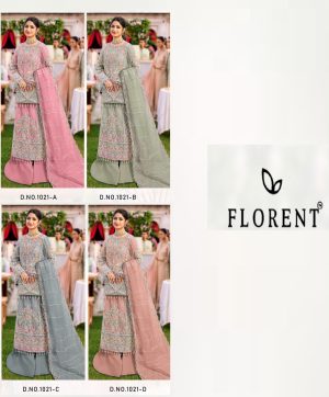 FLORENT 1021 A B C D PAKISTANI SUITS ONLINE