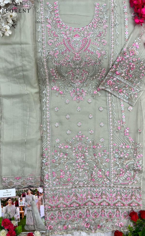 FLORENT 1021 A B C D PAKISTANI SUITS ONLINE