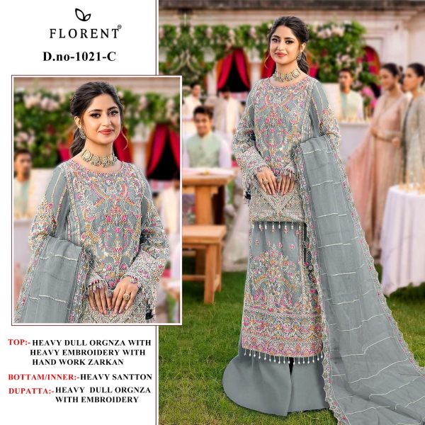 FLORENT 1021 A B C D PAKISTANI SUITS ONLINE