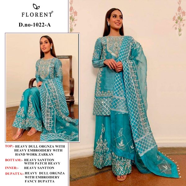 FLORENT 1022 A PAKISTANI SALWAR SUITS IN INDIA