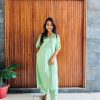 GREEN BOMBAY COTTON AIR CUT KURTI WHOLESALE