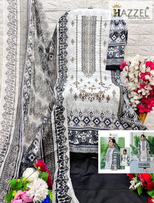 HAZZEL 0107 B BIN SAEED LUXURY LAWN COLLECTION