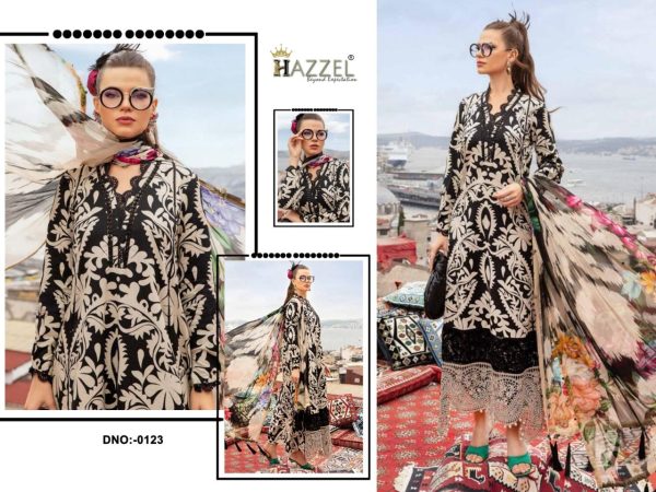 HAZZEL 0123 COTTON SALWAR SUITS WHOLESALE