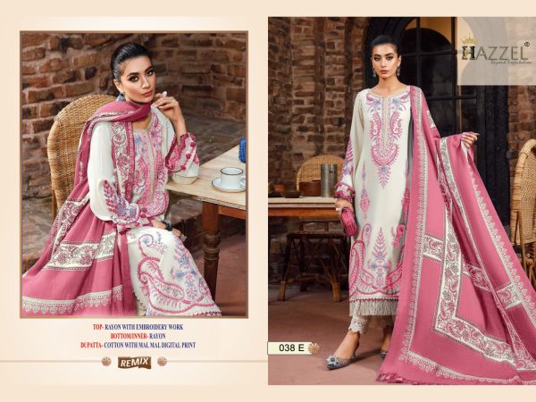 HAZZEL 038 E RAYON PAKISTANI SALWAR SUITS ONLINE