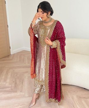 HK 1625 DESIGNER SALWAR SUITS WHOLESALE